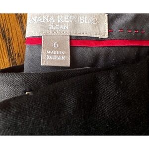 Banana Republic Black Sloan Trouser